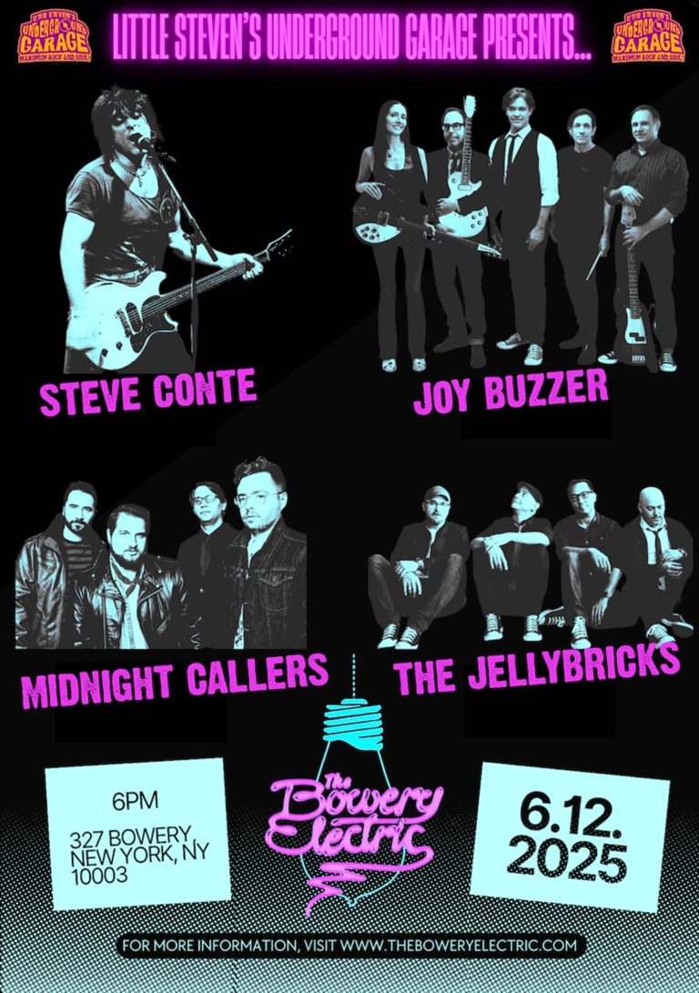 Little Steven’s Underground Garage Presents Garage Rock Powerhouse Night At Bowery Electric